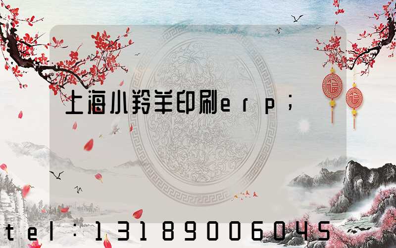 上海小羚羊印刷erp