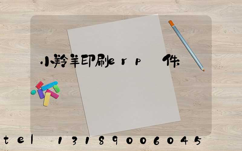 小羚羊印刷erp軟件