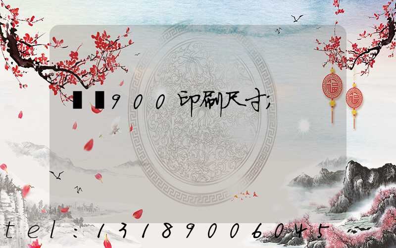 羅蘭900印刷尺寸